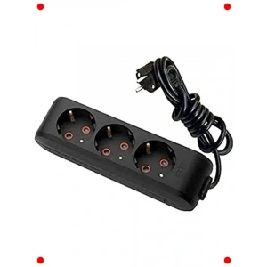 Topraklı 3lü Priz, 5 Metre Kablolu, Çocuk Korumalı