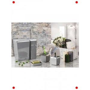 Toskana Tasarım Gri Banyo Seti