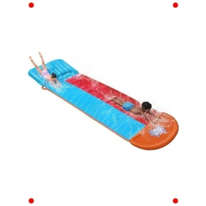 Tsuna Çift Su Kaydırağı Eğlence Rampası 488 cm