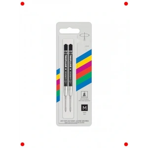 Tükenmez Kalem Yedek Mürekkebi - M Uç, Siyah, 2li