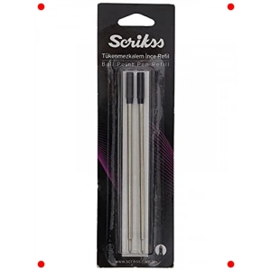 Tükenmez Kalem Yedek Mürekkebi - Siyah İnce Uç