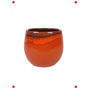 Turuncu Büyük Serak Saksı 23x20 cm