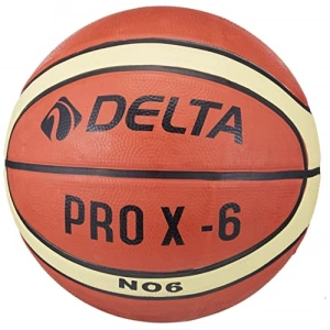 Turuncu Renkli Delta Elite Basketbol Topu, 6 Numara