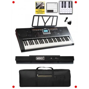 Tuş Hassasiyetli 61 Tuşlu Org Seti - Çanta ve Adaptör