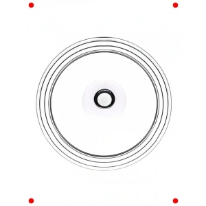 Üç Boyut Isıya Dayanıklı Cam Tencere Kapağı