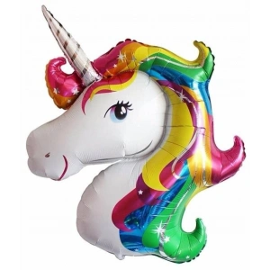 Unicorn Kafası Folyo Balon, 87 x 117 cm Boyut
