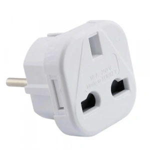 Universal adaptör, Türk ve İngiliz fiş çevirici