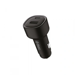 USB-C ve USB-A Bağlantılı 83W Hızlı Araç Şarj Aleti, Siyah