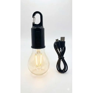 USB ile Şarj Edilebilir LED Ampul - 3 Kademeli Işık Seçeneği