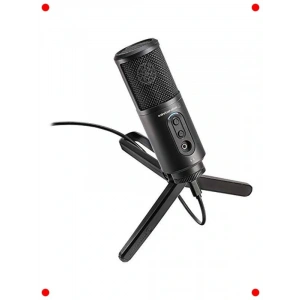 USB Kardioid Kondenser Mikrofon - Siyah