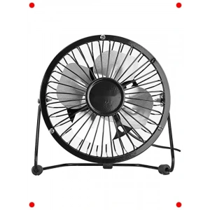 USB Masa Üstü Metal Fan - Ayarlanabilir ve Sessiz