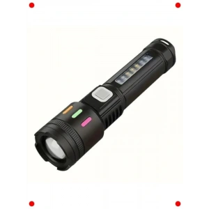 USB Şarjlı Ultra Parlak Zoomlu LED El Feneri