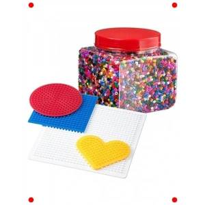 Ütü Boncuğu Sanat Seti - 14.000 Boncuk & Plaka