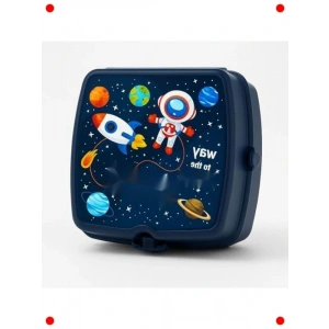 Uzay Desenli 4 Bölmeli Beslenme Kutusu, Çl Kaşık Dahil