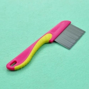 Uzun Metal Dişli Bit Tarağı, Plastik Tutma Saplı