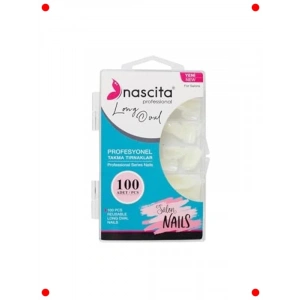 Uzun Oval Takma Tırnak Seti 100 Adet