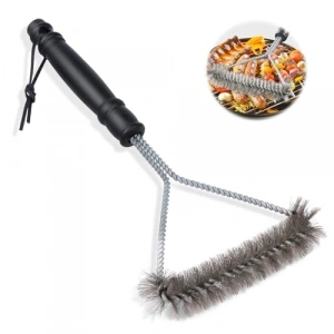 Uzun Saplı Paslanmaz Çelik Izgara Temizleme Fırçası