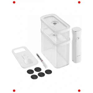 Vakum Saklama Başlangıç Seti (5 Parça) - Şeffaf/Beyaz