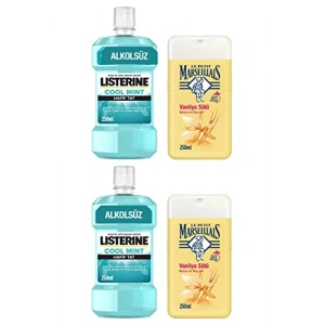 Vanilya Sütü Duş Jeli ve Hafif Tatlı Ağız Gargara Seti - 2 Adet