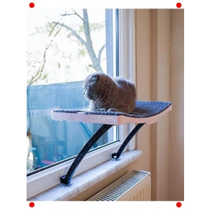 Vantuzlu Kedi Yatağı - Cam & Duvar Terası