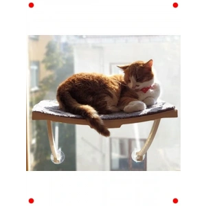 Vantuzlu Lüks Kedi Pencere / Duvar Yatağı