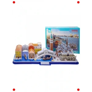 Venedik Şehir Hattı 3D Yapboz Modeli