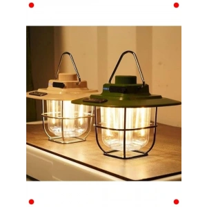 Vintage Tarzda Şarj Edilebilir LED Kamp Feneri 5000 mAh