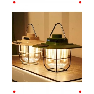 Vintage Tarzda Şarj Edilebilir LED Kamp Feneri 5000 mAh