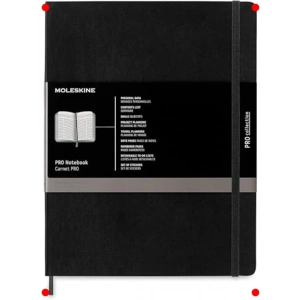 XL Boy Siyah Yumuşak Kapaklı Profesyonel Defter