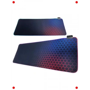 XXL RGB Led Işıklı Oyun Mouse Pad (Petek)