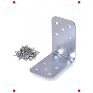 ya Köşe Bağlantı L Demir (90x90x60mm, 10 Adet)