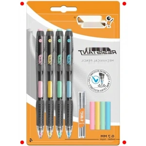 Yan Basmalı 0.7mm Uçlu Kalem Seti (4lü)