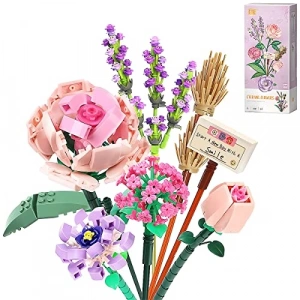 Yapay Çiçek Buketi Yapım Seti, 547 Parça, Yaratıcı Botanik Koleksiyonu