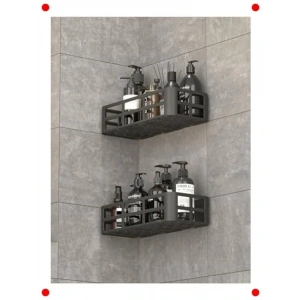 Yapışkanlı Banyo  Rafı Organizeri - 2 Adet