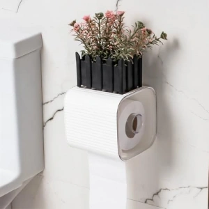 Yapışkanlı Banyo Tuvalet Kağıtlığı, Wc Peçetelik, Beyaz