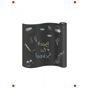 Yapışkanlı Büyük Boy Kara Tahta 100x30cm + Tebeşir