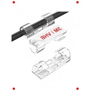 Yapışkanlı Kablo Düzenleyici Klips Seti (20 Adet)