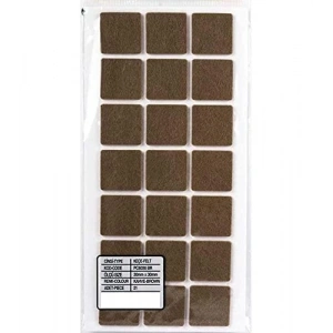 Yapışkanlı Keçe, 30 x 30 mm, 21 Adet