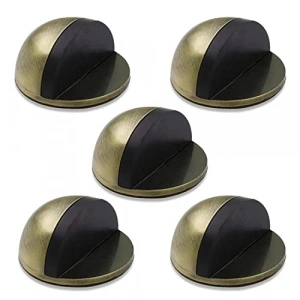 Yapışkanlı Metal Kapı Stoperi, Antik Sarı 5 Adet