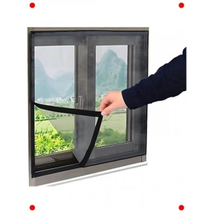 Yapışkanlı Pencere Sineklik Teli - Böcek Koruması 1x1M