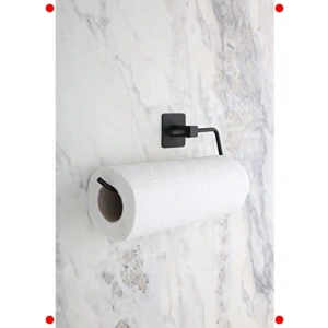 Yapışkanlı Siyah Kare Hk – Modern Banyo Askısı