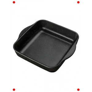 Yapışmaz Siyah Kare Fırın Tepsisi 22x22 cm