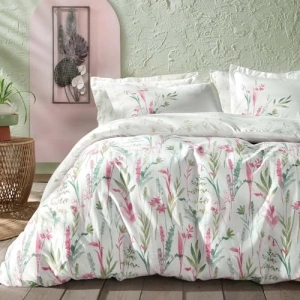 Yataş Hana Ranforce Çift Kişilik Nevresim Takımı Pembe