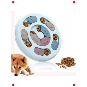 Yavaş Besleyici Köpek Bulmaca Oyuncak Mavi