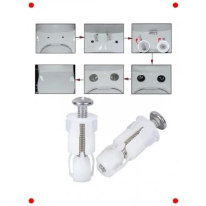 Yavaş Kapanan Klozet Kapağı Montaj Takozu Seti (2li)