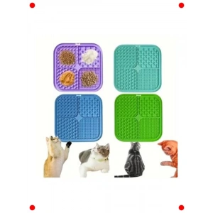 Yavaş Yeme Kabı & Yalama Matı, Kedi ve Köpek İçin 20x20