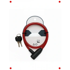 Yedek Anahtarlı Çelik Halat Bisiklet Kilidi 80 CM