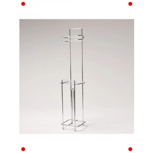 Yedekli Krom Paslanmaz Çelik Tuvalet Kağıtlığı