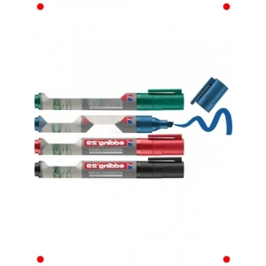 Yeniden Doldurulabilir Beyaz Tahta Kalemi Seti, 4lü