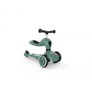 Yeşil 2 Tekerlekli Çocuk Scooter, Oturaklı Tasarım